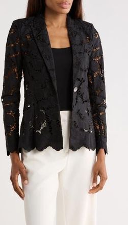 L'agence Clementine Lace Blazer in Black at Nordstrom Rack, Size 00