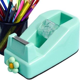 OEM Dispensador De Cinta Adhesiva De Escritorio, Soporte Para Rollo, Base Estable Antideslizante, Tama&ntilde;o Compacto, Estampado Floral