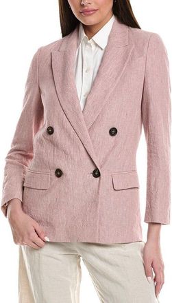 Brunello Cucinelli Light Pink Linen Blazer, Brand Size 44 (US Size 10)