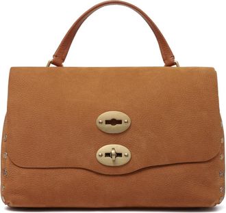 Zanellato Postina Leren Handtas - Dames - Handtassen - Bruin - ONE Size - Tassen