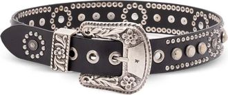 Golden Goose Riem met studs - Zwart