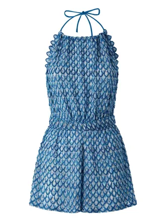 Missoni halterneck playsuit - Blue