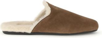 Prada Brown Calf Leather Bos Taurus Womens Mules
