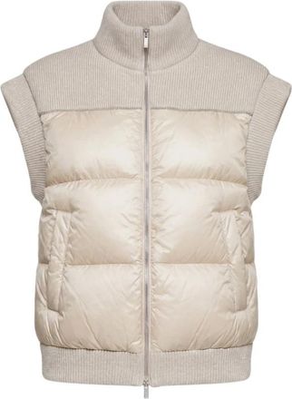PESERICO Vests - Dames - Bodywarmers - Beige - S - Jassen