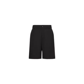 Moncler Moncler Seersucker Shorts, Men, Black, Size: 48