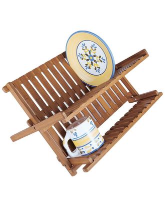 Lipper International Bamboo Folding Dish Rack
