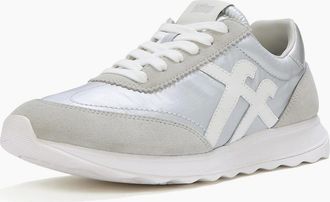 FitFlop Womens Fitflop(GARD) (18713291) (18713291) (44311-83053) WHITE RETRO-Q FF SNEAKER WHITE size 4 - Silver - Size: 6