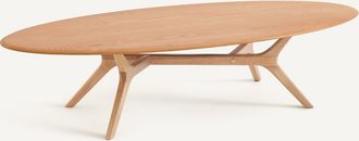 AM.PM Ellipsvormige salontafel van massief eikenhout, MARICIELO