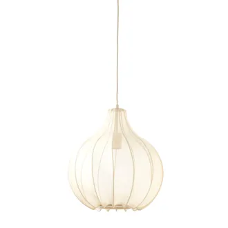 Light & Living L&aacute;mpara Colgante - Elati - Beige Blanco - Textil - Light&living