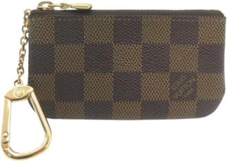 Louis Vuitton Pre-owned Damier Canvas Coin Case - unisex - Vintage Accessoires - Bruin - ONE Size - Vintage