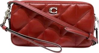 Coach Pre-owned Cross Body Bags, female, Red, Size: ONE SIZE Pre-owned Cm531 Leather Handbag