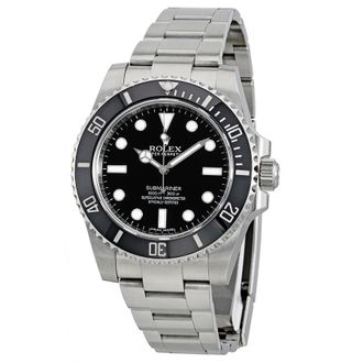 Rolex Pre-owned Rolex Submariner Automatic Chronometer Black Dial Mens Watch 114060 BKSO
