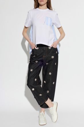 Marni T-shirt With Pocket, Womens, White