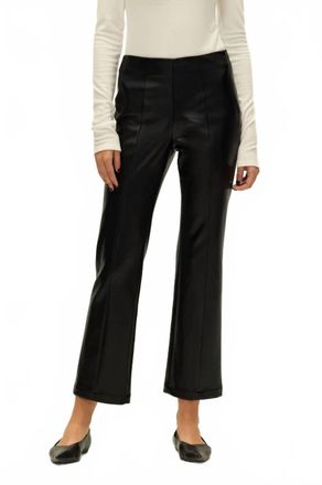 Elodie Shelby Vegan Leather Pants In Black
