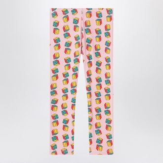 Bobo Choses Pink leggings with dice print