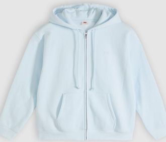 Levi's Sudadera con capucha y cremallera Everyday - Mujer - XS - Azul / Country Air