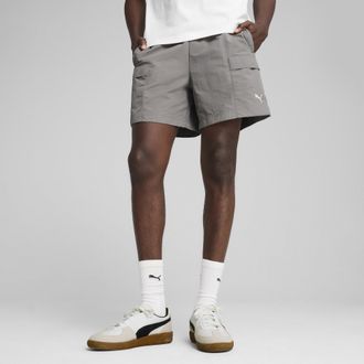 Puma Shorts cargo WARDROBE ESS vestibilit&agrave; comoda da 6 da uomo, Abbigliamento, Grigio, M