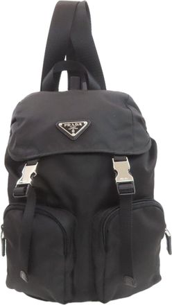 Prada Black Nylon Backpack (Pre-Owned)