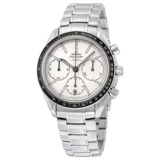 Omega Pre-owned Omega Speedmaster Racing Chronograph Tachymeter Silver Dial Mens Watch 32630405002001