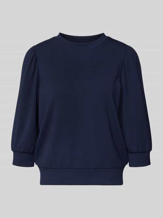 Rich & Royal Loose Fit Sweatshirt mit 3/4-Arm in Marine, Gr&ouml;&szlig;e XL