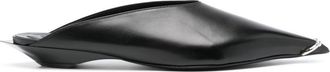 MUGLER Fang Mules - Womens - Calf Leather/Rubber