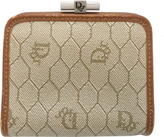 Dior Beige Brown Pvc Coin Purse/Coin Case (Pre-Owned)