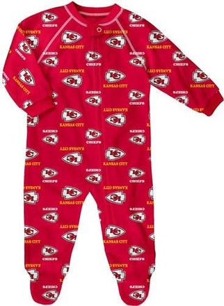 Outerstuff Infant Red Kansas City Chiefs Allover Print Raglan Full-Zip Jumper at Nordstrom, Size 18M