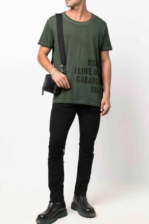 Dsquared2 Love D & d Cigar Tee In Green