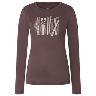 super.natural Fourski L/S Longsleeve f&uuml;r Damen | lila/braun