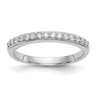 Diamond2Deal 14k Gold Lab Grown Diamond Wedding Band Ring 1/4Ct Clarity- VS Color- G-H