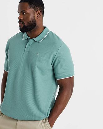 Jack & Jones Jack & Jones Austin Waffle Polo - Teal