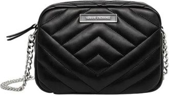 A|X Armani Exchange Gewatteerde Crossbody Tas - Dames - Schoudertassen - Zwart - ONE Size - Polyester - Tassen