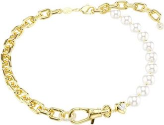 Swarovski Idyllia Crystal Pearl Gold-Tone Plated Necklace