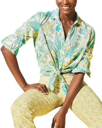 J.McLaughlin J.Mclaughlin Britt Linen Blouse