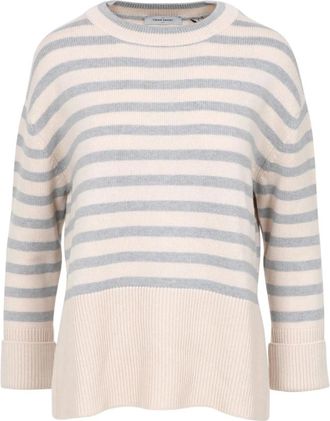 Gran Sasso Roze Grijs Wol Kasjmier Trui - Dames - Cashmere truien - Roze - XS - Wol - Truien & Vesten