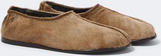Christophe Lemaire Zapatos slip-on de pelo