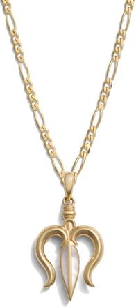Awe Inspired Mother-of Pearl Trident Pendant Necklace in 14K Gold Vermeil at Nordstrom