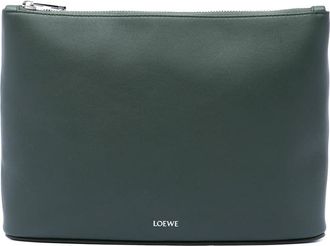 Loewe Pre-owned Loewe Leather Logo Clutch Ladies UJ3GTBYL3VL9T600