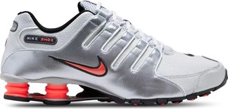 Nike Mens Shox NZ Silver Gray Red