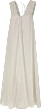 Faithfull The Brand Juana Maxi Jurk - Dames - Maxi kleedjes - Wit - M - Katoen - Kleedjes