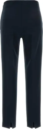 Pantaloni Torino Womens Navy Blue Stretch Polyester Gioia Pant Blu Exterior: Elastane Pantaloni Trousers