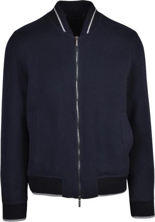 PESERICO Giubbotto in Panno - Heren - Bomber jackets - Blauw - XL - Wol - Jassen