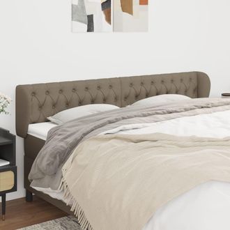 vidaXL Cabecero De Tela Gris Taupe 183x23x78/88 Cm Vidaxl