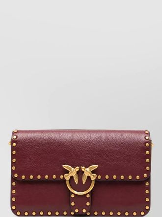 Pinko love bon bon silk clutch bag