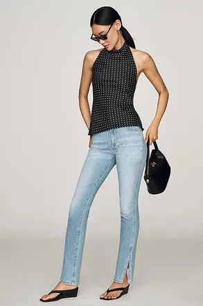 AG - Adriano Goldschmied AG Mari Mid-Rise Straight-Leg Jeans