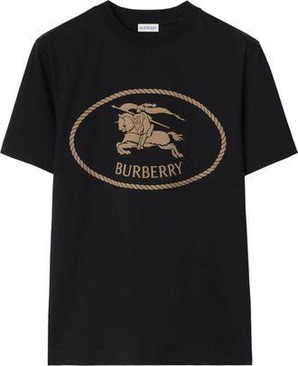 Burberry Knight-stamp Cotton T-shirt