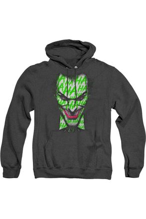 Gildan Batman Ha Ha Smile Adult Heather Hoodie / Hooded Sweatshirt