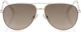 Jimmy Choo London Pilotenzonnebril - Dames - Accessoires - Geel - Maat: ONE Size