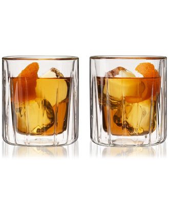 Viski Double Walled Rocks Glasses