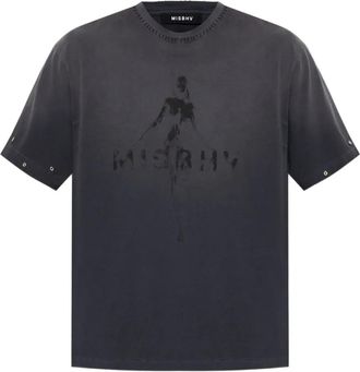 Misbhv T-shirt in cotone con grafica - Grigio